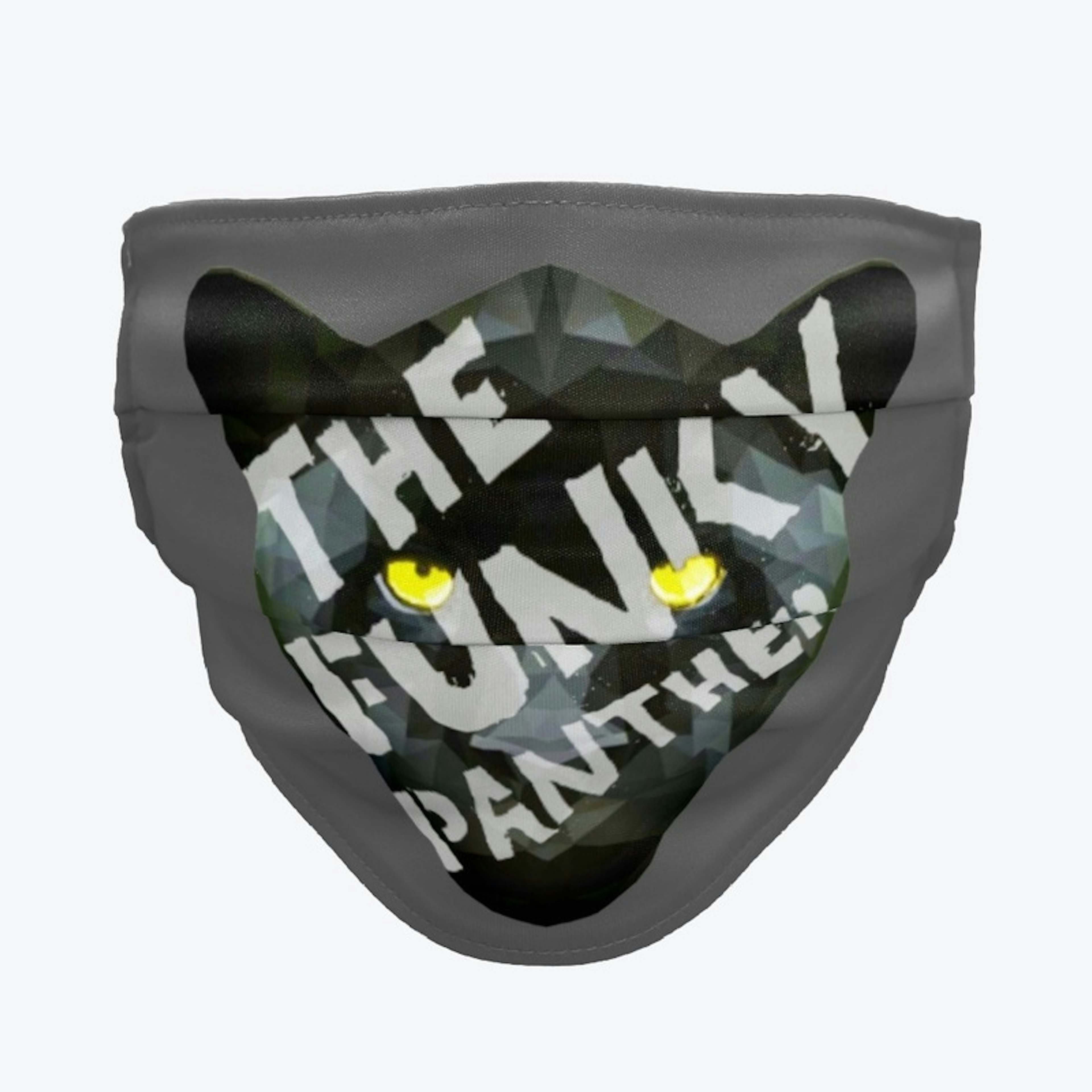 Funky Panther logo face mask